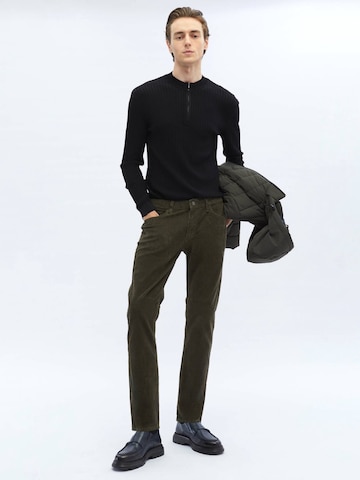 KİP Slimfit Kalhoty – zelená