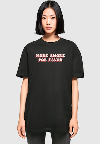 T-shirt oversize 'Hugs & Love - More Amore Por Favor' Merchcode en noir : devant