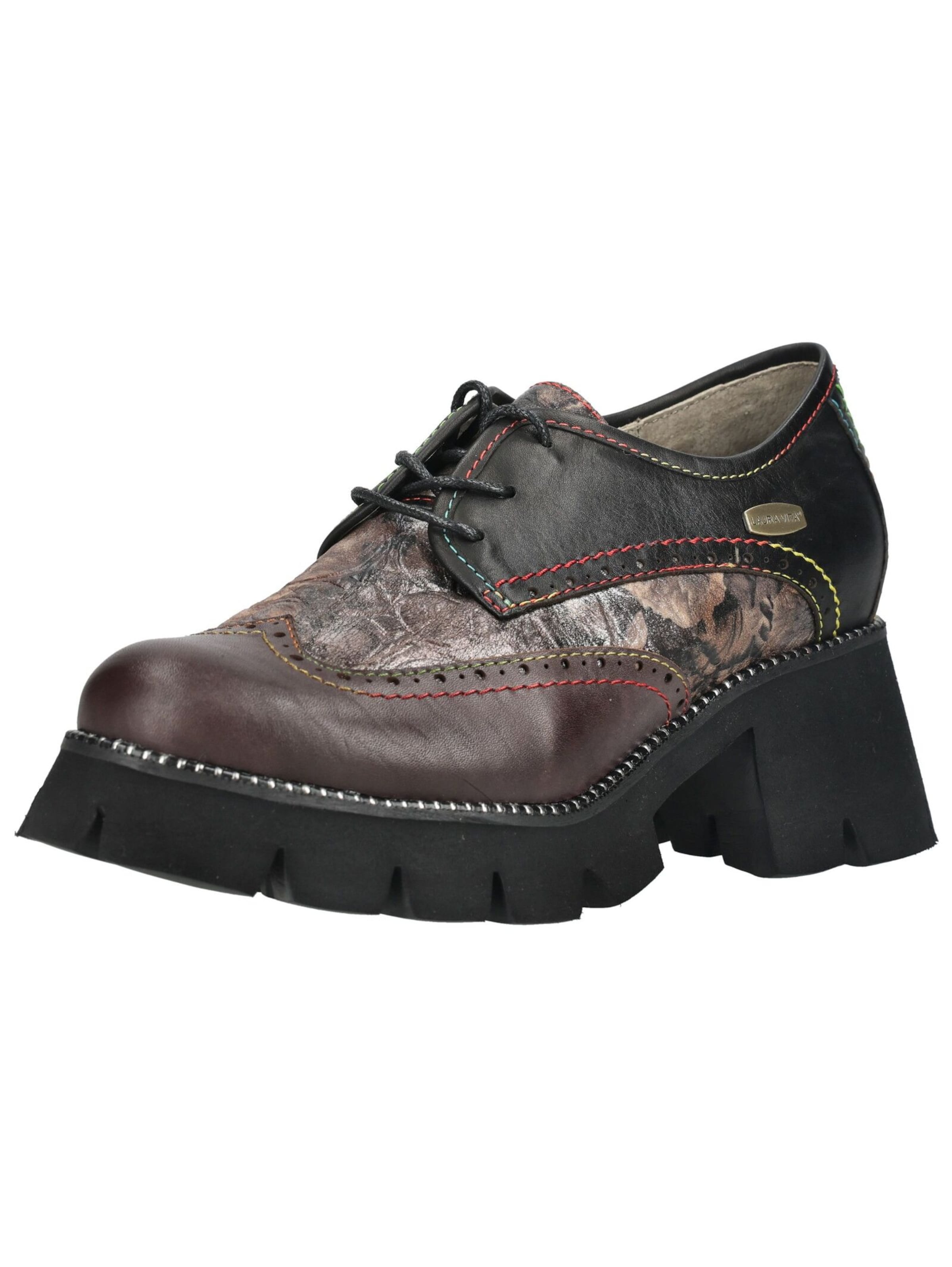 Chaussure à lacets Laura Vita en gris : devant