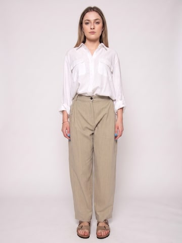 elvine Baggy Hose 'SANDI_WS PANT STONE GREEN'‌‌ in Grün: Vorderseite