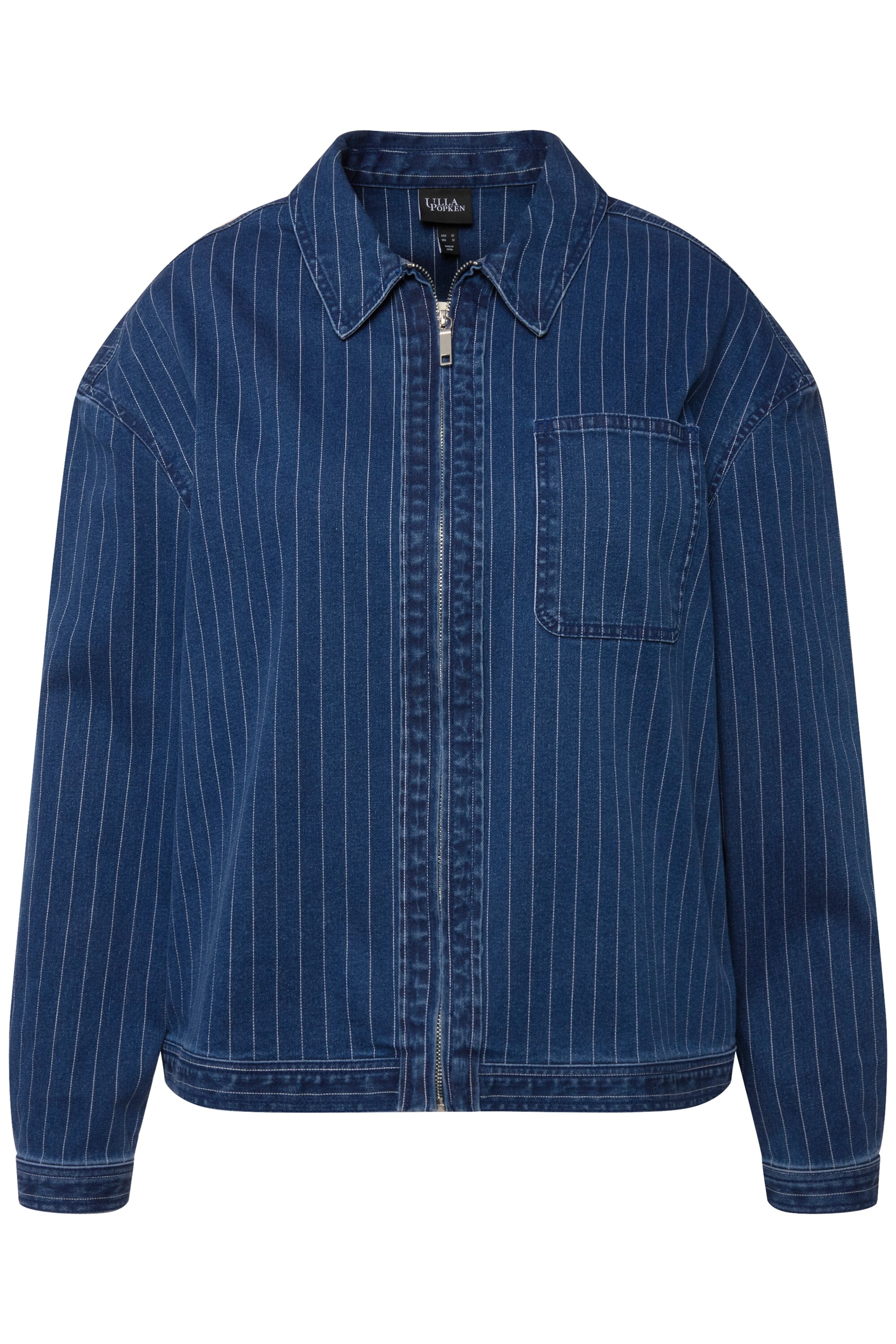 Ulla Popken Tussenjas in Blauw: voorkant