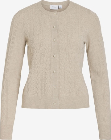 VILA Gebreid vest 'kerry' in Beige: voorkant