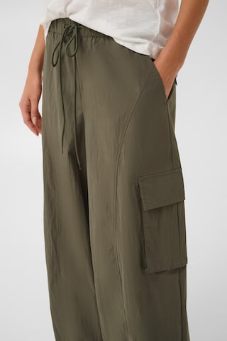 CULTURE - Loosefit Pantalón en verde