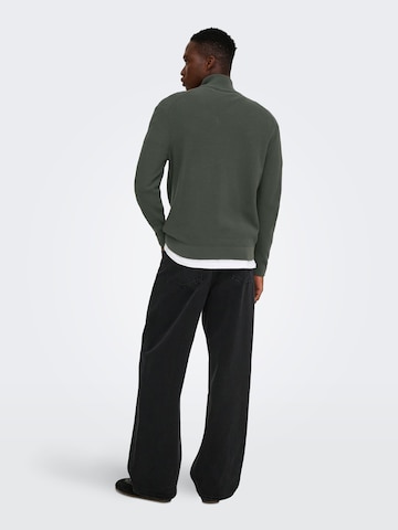 Pull-over Only & Sons en vert