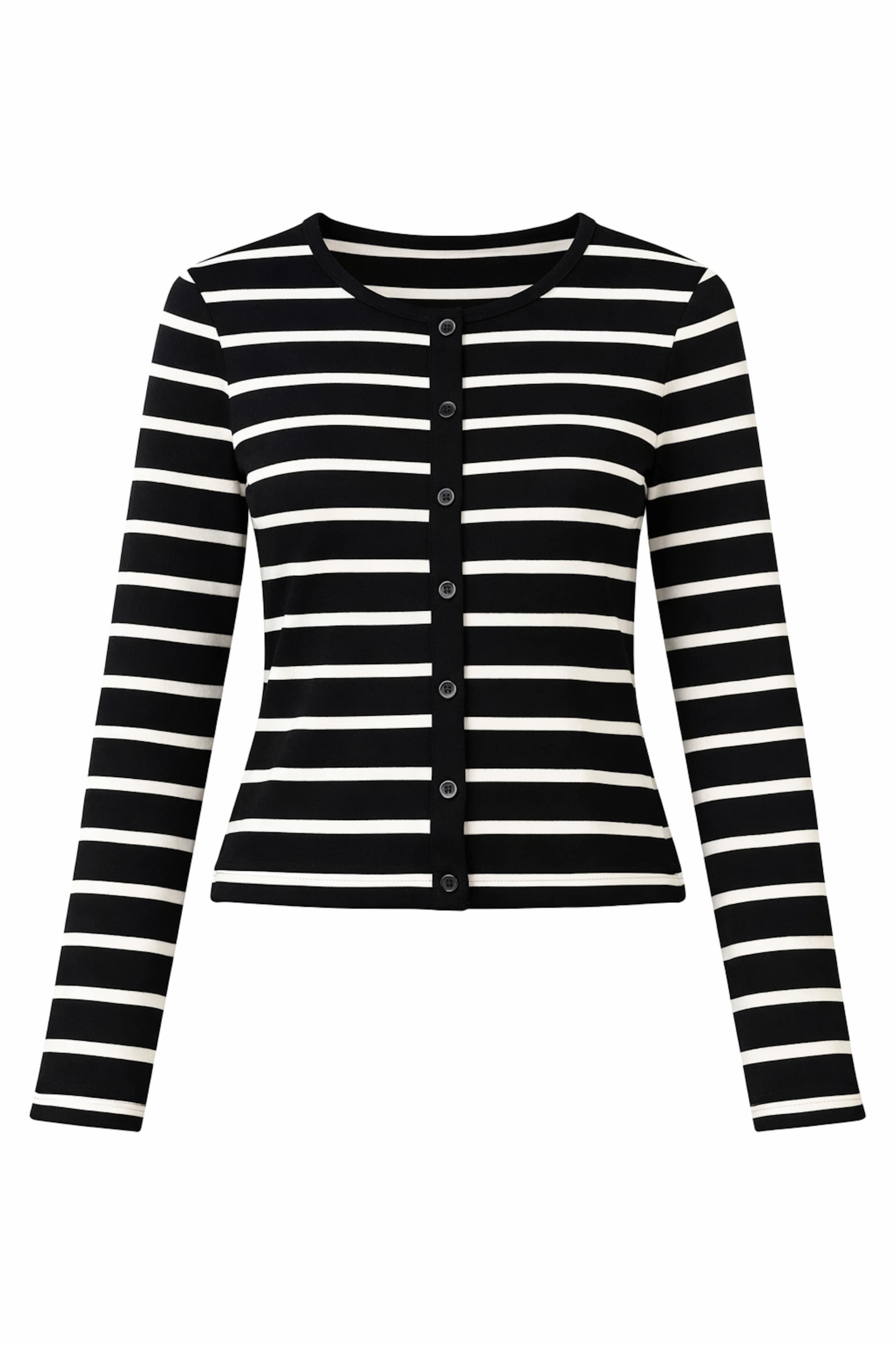 BRAVE SOUL Gebreid vest in Zwart: voorkant