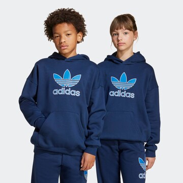 mėlyna ADIDAS ORIGINALS Megztinis be užsegimo 'TREFOIL': priekis