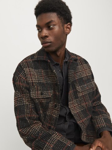 JACK & JONES Comfort fit Overhemd 'JORRoxbury' in Zwart