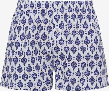 Boxers 'Fancy Woven' Hanro en bleu : devant