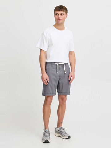 BLEND Regular Leinenshorts 'Lias' mit Kordelzug in Grau