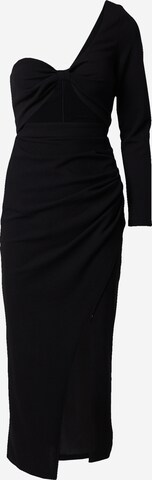 Skirt & Stiletto Dress in Black: front