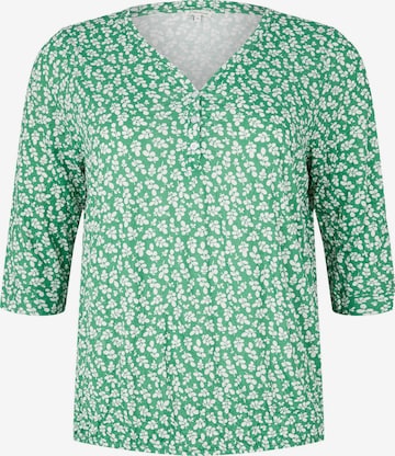 Tom Tailor Women + Blouse in Green: front