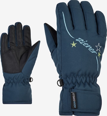 ZIENER Athletic Gloves 'LULA' in Blue: front