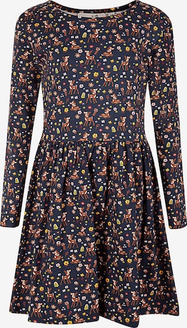 happy girls Dress in Blue: front