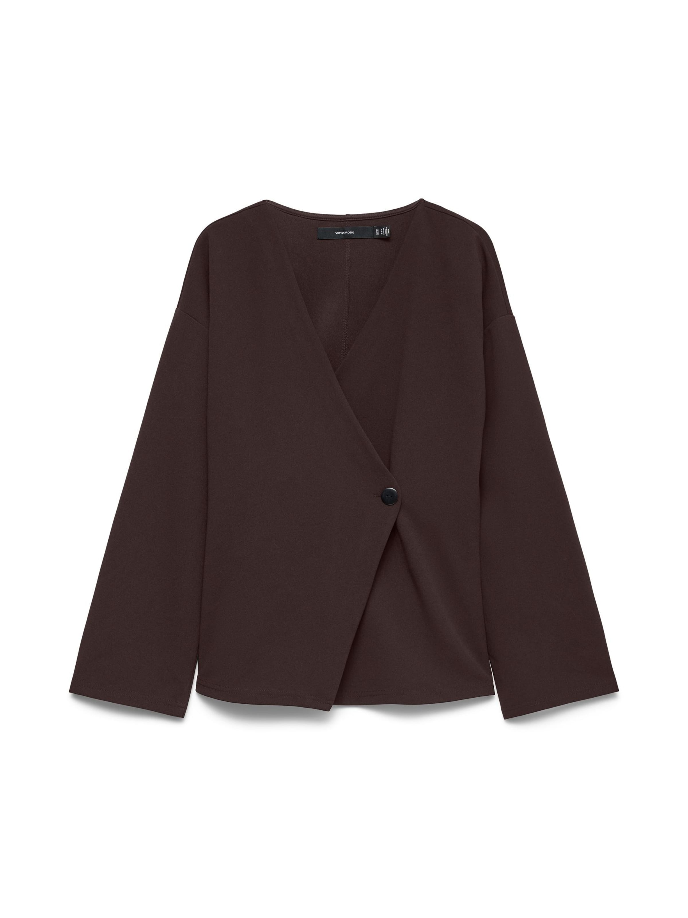 VERO MODA Knit cardigan 'VMStar' in Brown: front
