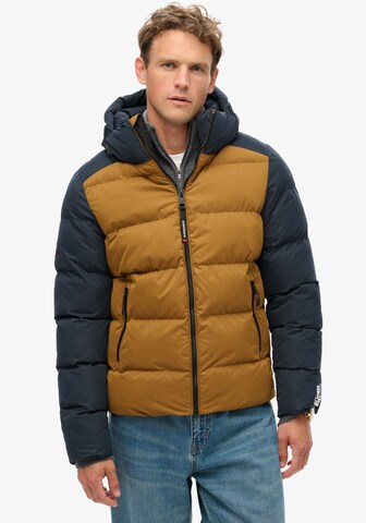 Superdry Winterjas in Bruin: voorkant
