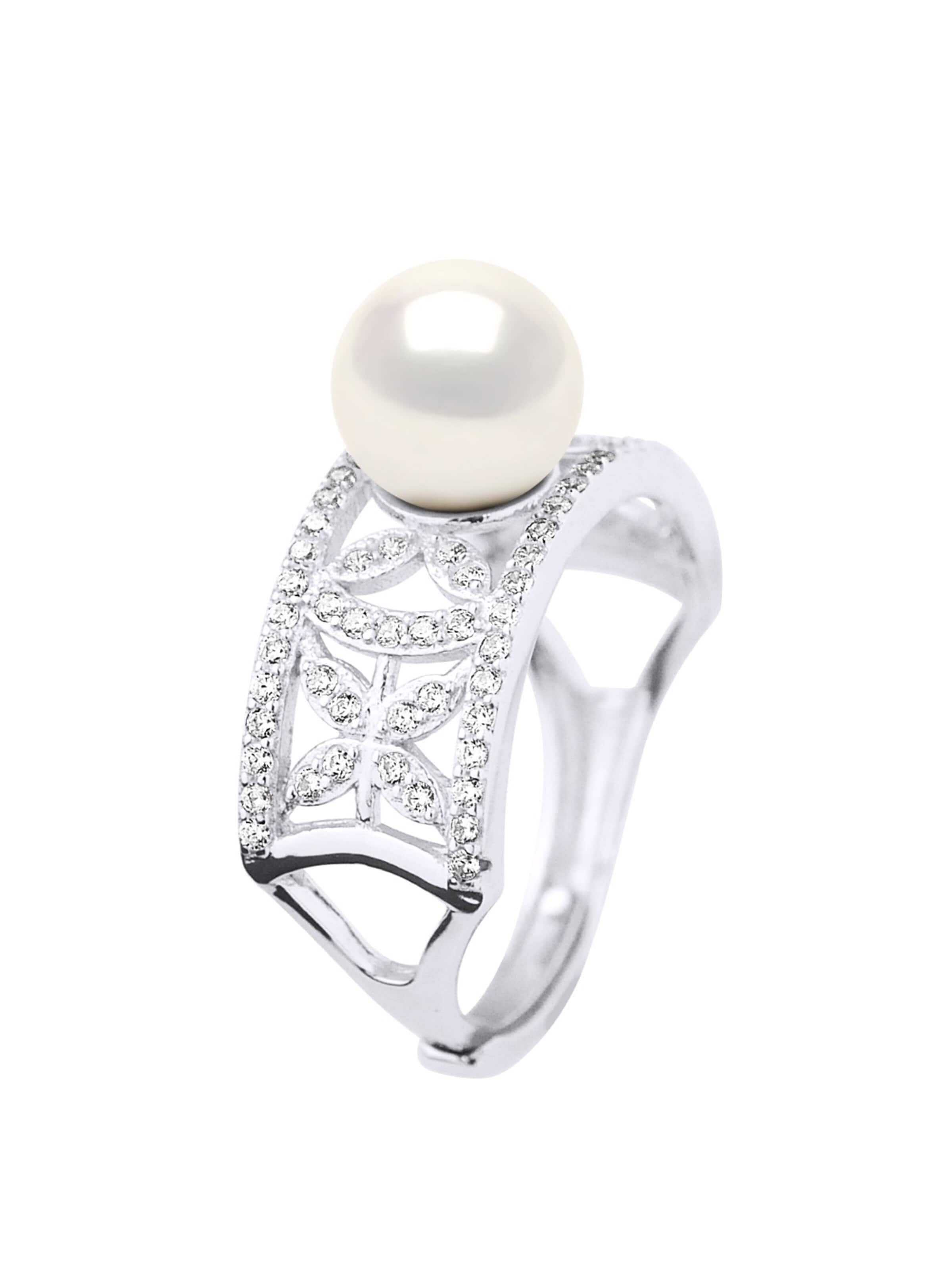 Anello 'VALRAS' di Ateliers Saint Germain in bianco: frontale