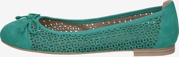 CAPRICE Ballet Flats in Green