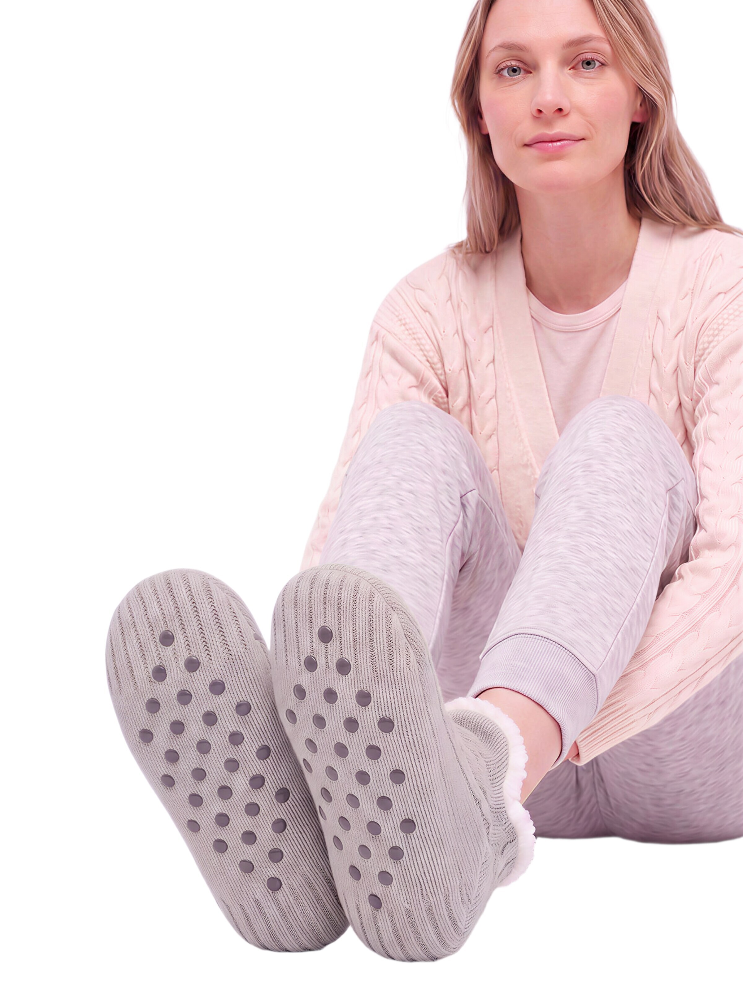 BONVERANO Ankle Socks in Grey
