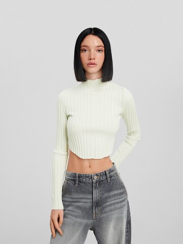 Bershka Sweater in Beige: front