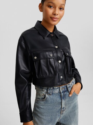 Bershka Between-season jacket in Black