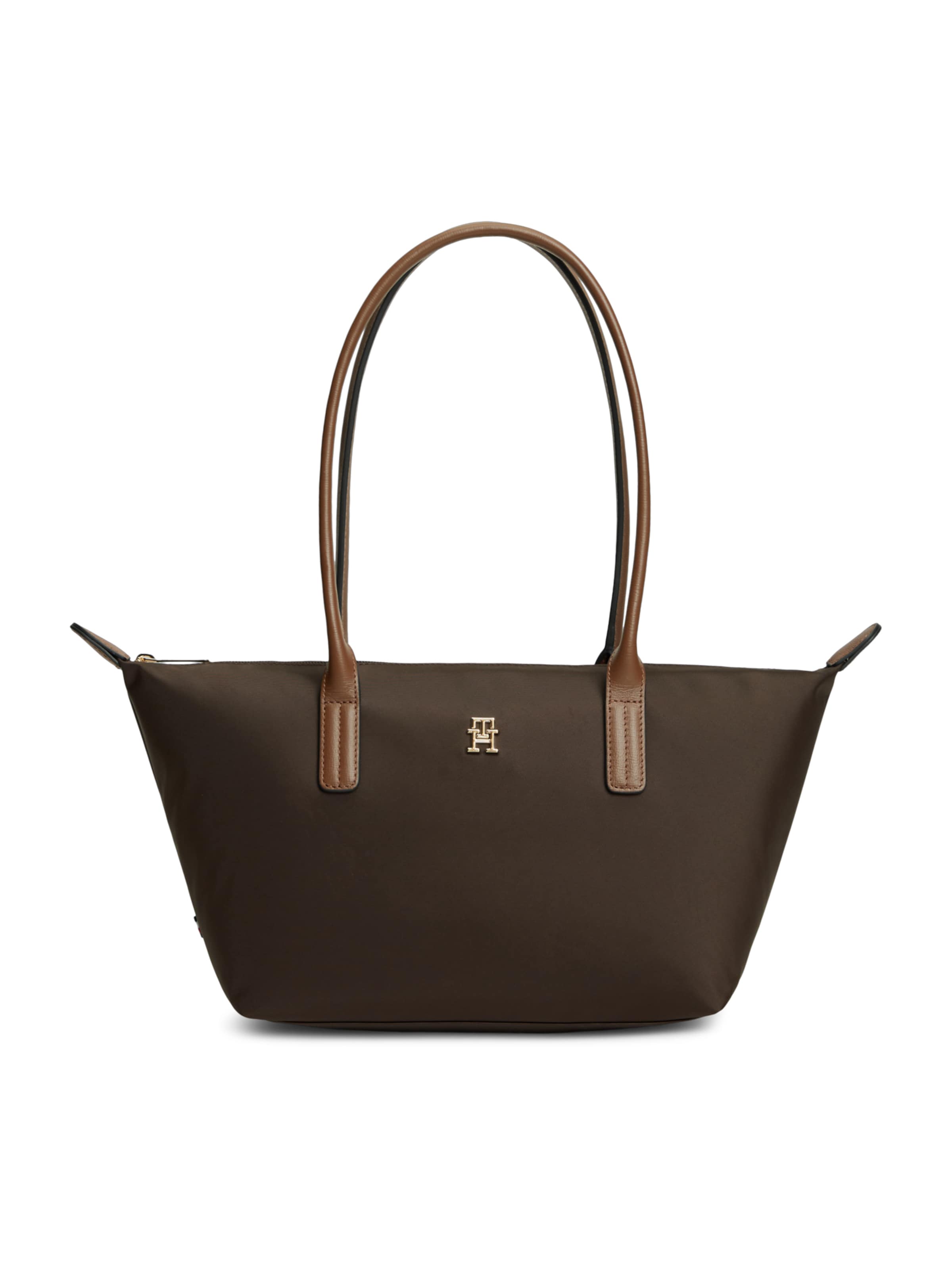 TOMMY HILFIGER Schultertasche 'Popette' in Braun: Vorderseite