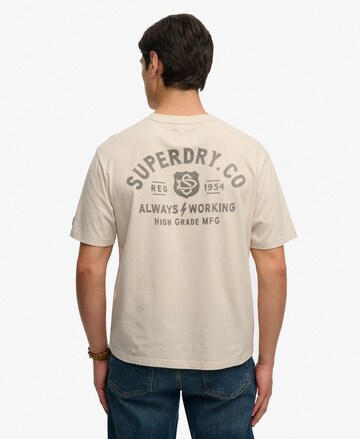 T-Shirt 'Heritage Biker' Superdry & Co en gris : devant