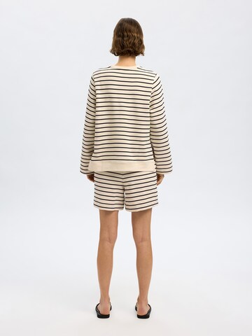 SELECTED FEMME Sweatshirt 'SLFELISE' in Beige