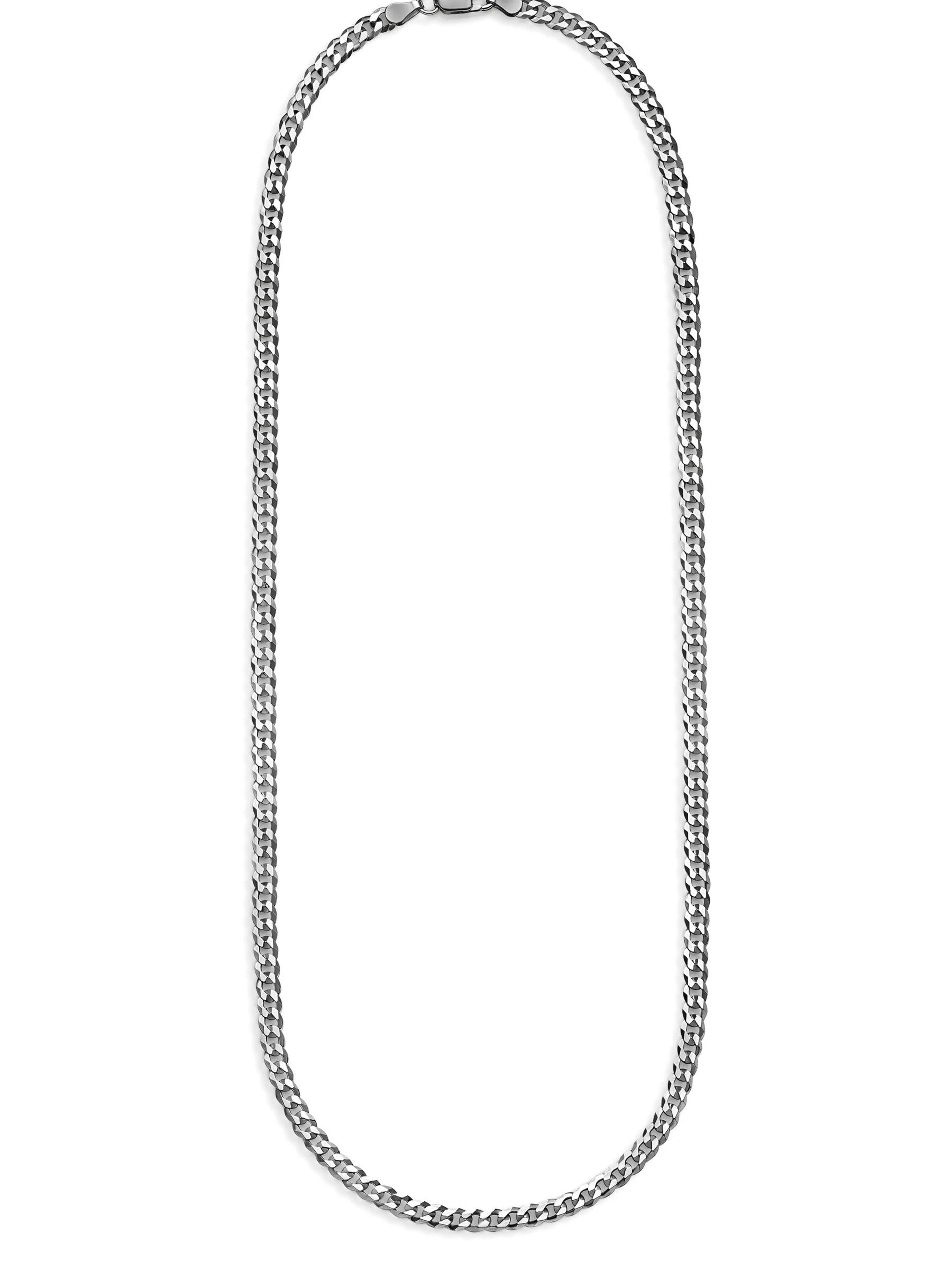 NTHIRTYTHREE Ketting 'Silberkette 925 Sterling Silber Panzer Stil Echtsilber 45cm-60cm Halskette - Bestpreis - Damen Herren mit Schmuckbox - Sale 31.08.2026' in Zilver