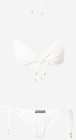 Nasty Gal Bikini in Beige: front