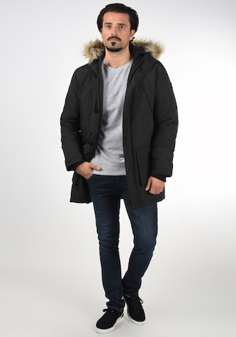 !Solid Winter Parka in Black