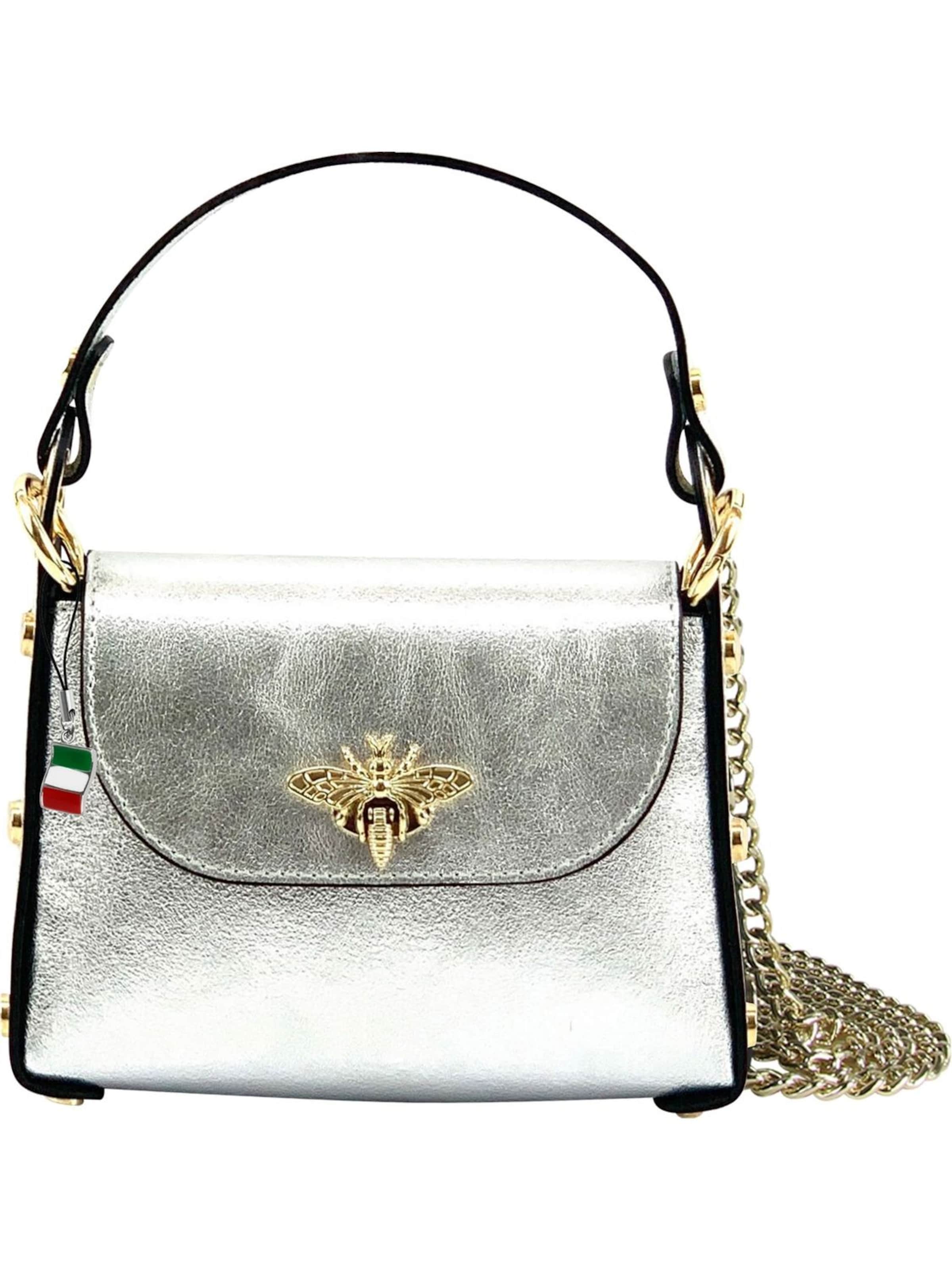 Florence Crossbody Bag in Silver: front