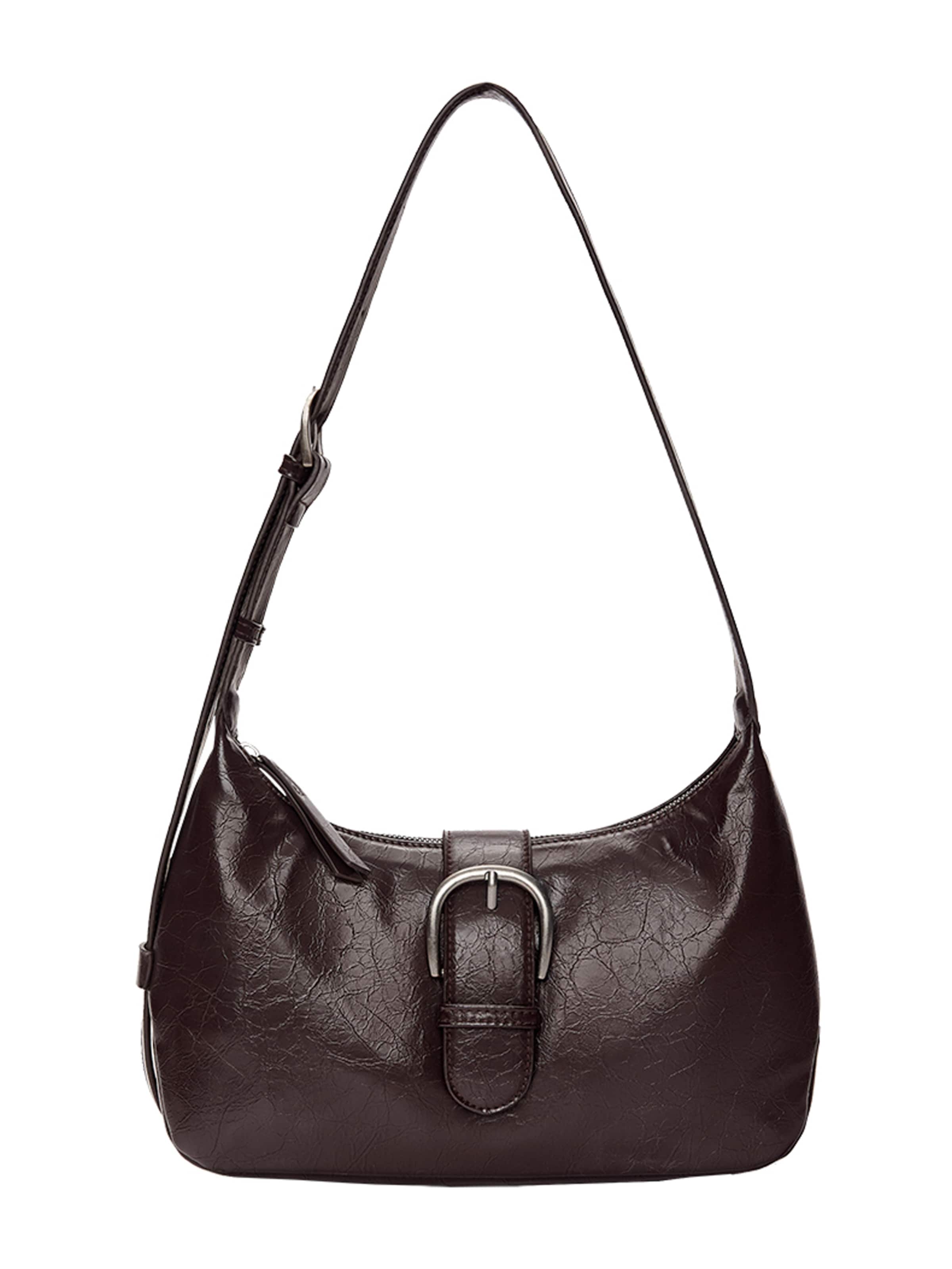 Pull&Bear Schoudertas in Bruin: voorkant