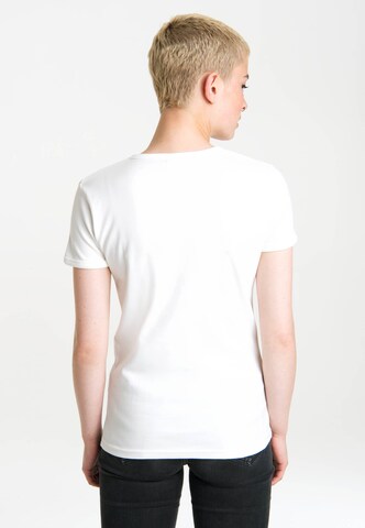 LOGOSHIRT T-Shirt 'Flash' in Weiß