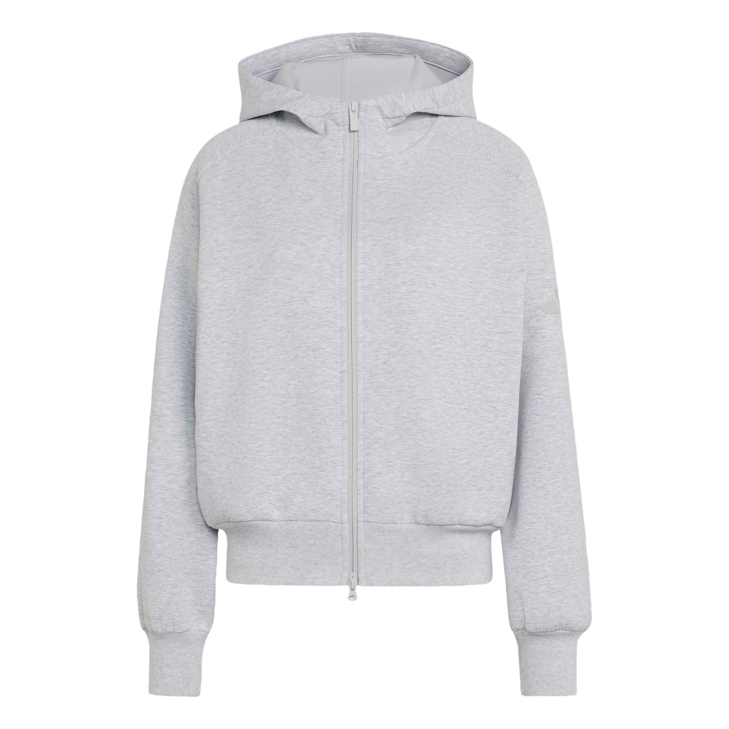 Veste de survêtement 'Soft Lux' ADIDAS SPORTSWEAR en gris : devant