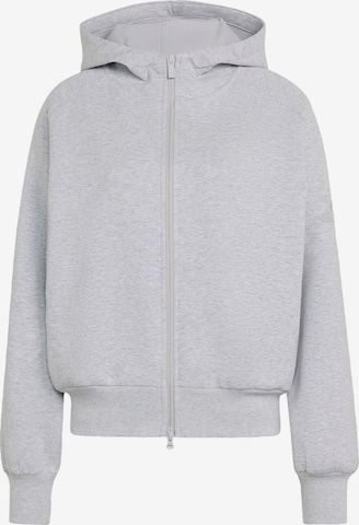 Veste de survêtement 'Soft Lux' ADIDAS SPORTSWEAR en gris : devant