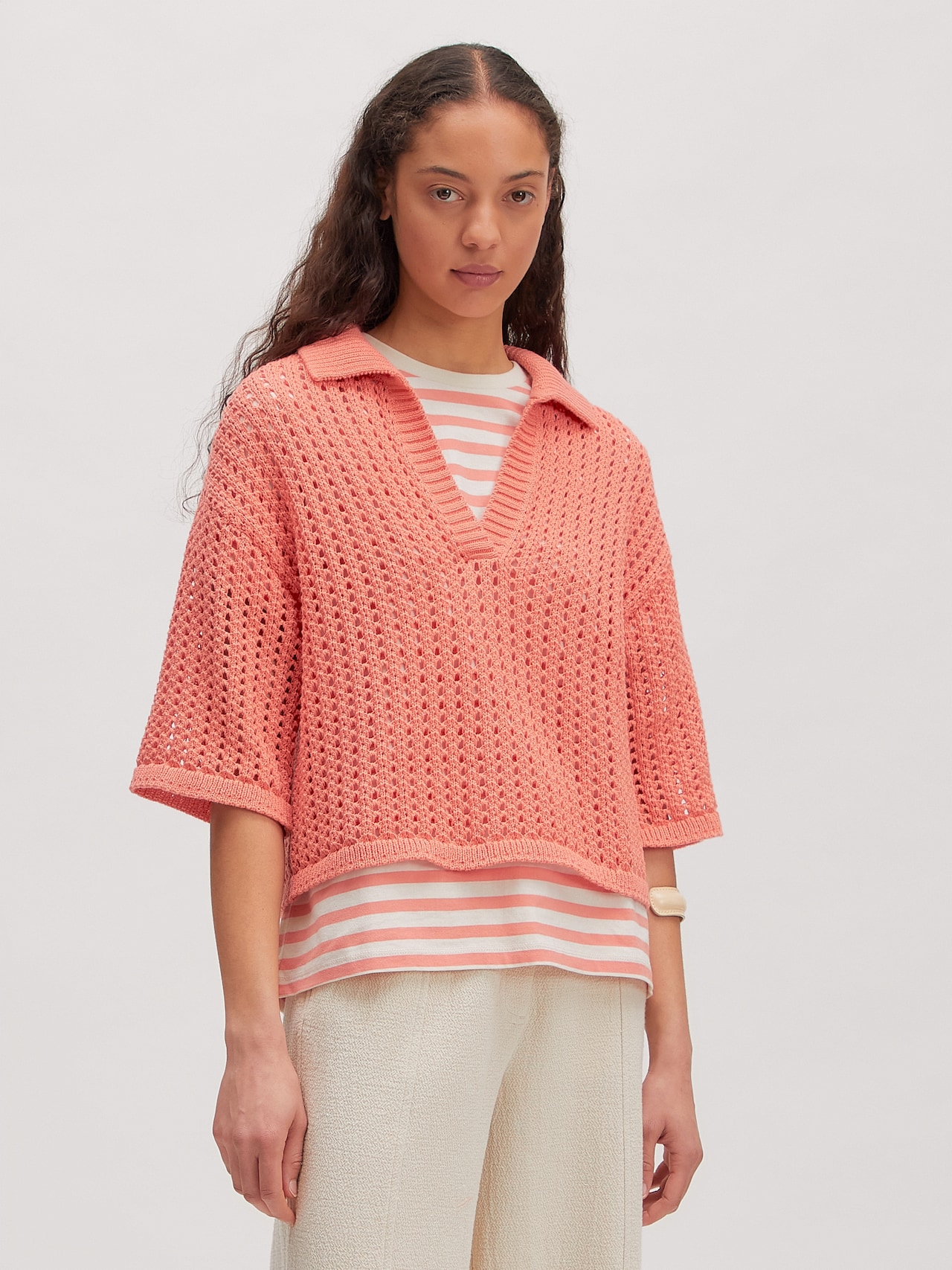 EDITED Produits Pull-over 'Sarai' orange