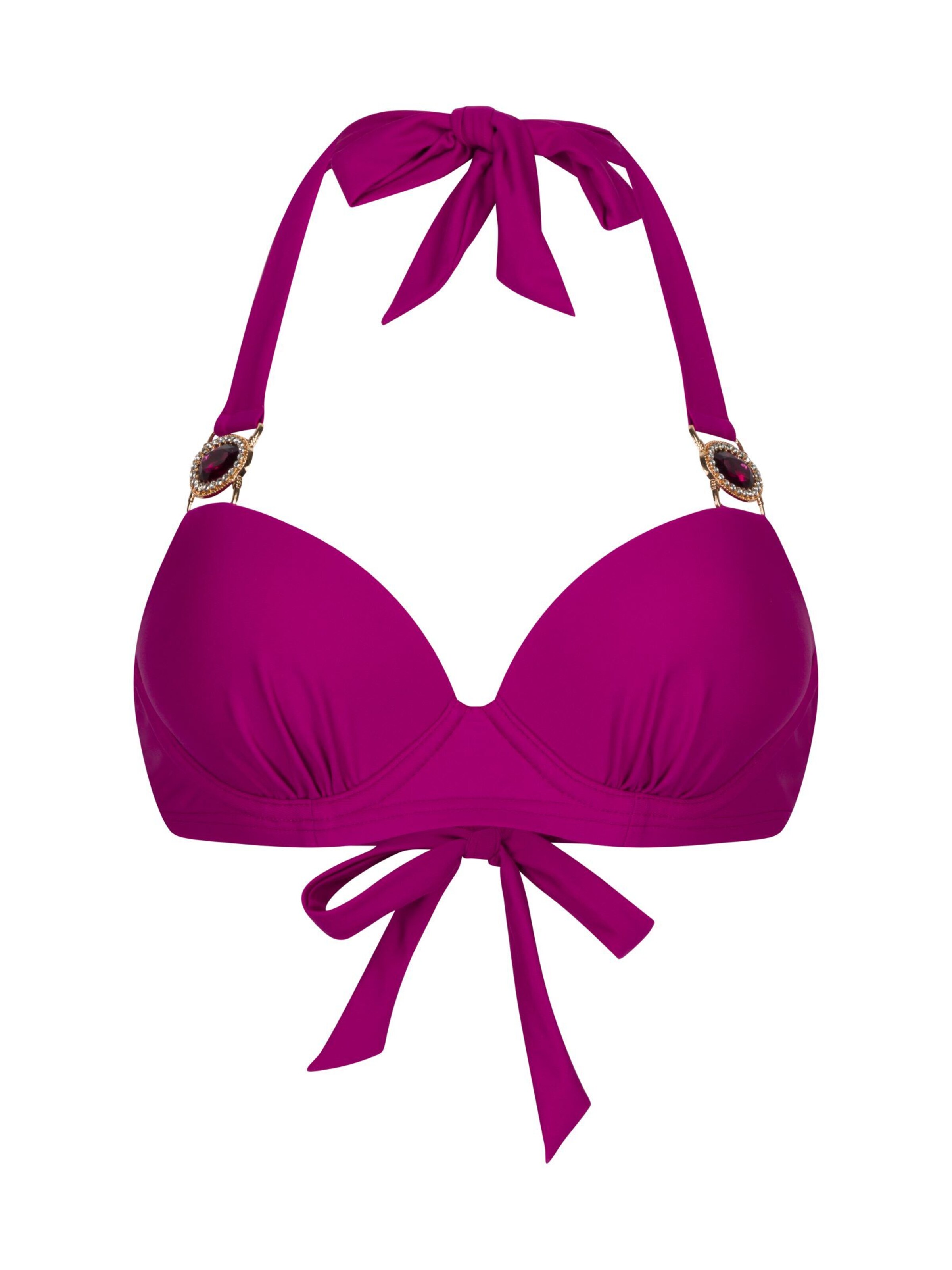 Moda Minx Push-up Bikini top 'Amour' in Purple: front