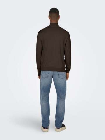 Only & Sons Pullover i brun