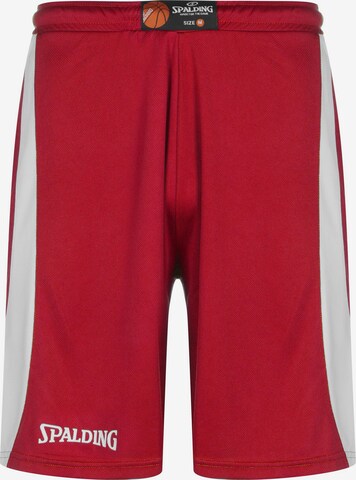 SPALDING Workout Pants 'Jam' in Red: front