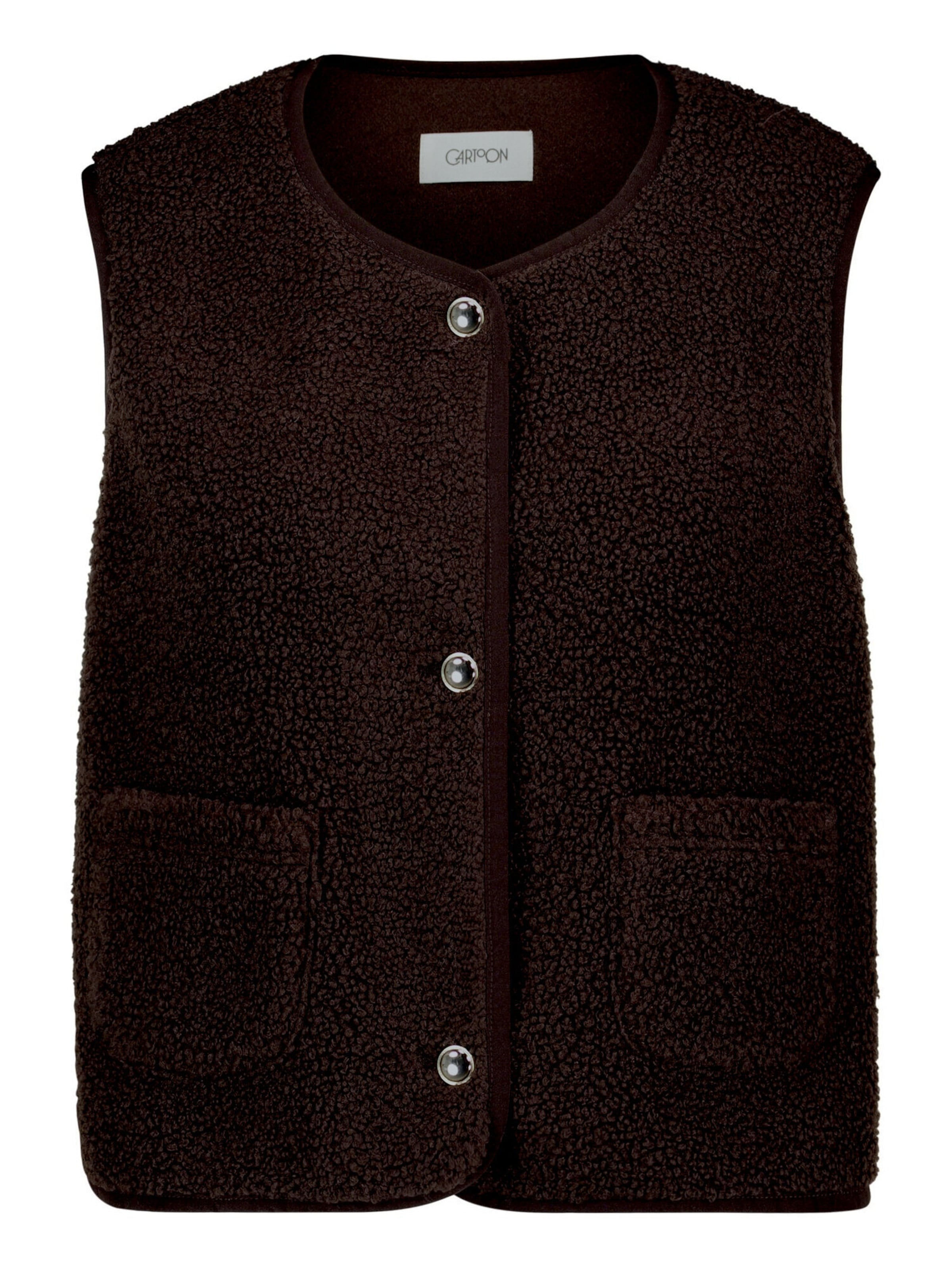 Sweat-shirt Cartoon en marron : devant