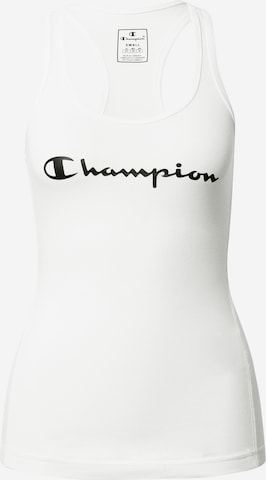 Champion Authentic Athletic Apparel Sports Top in White: front