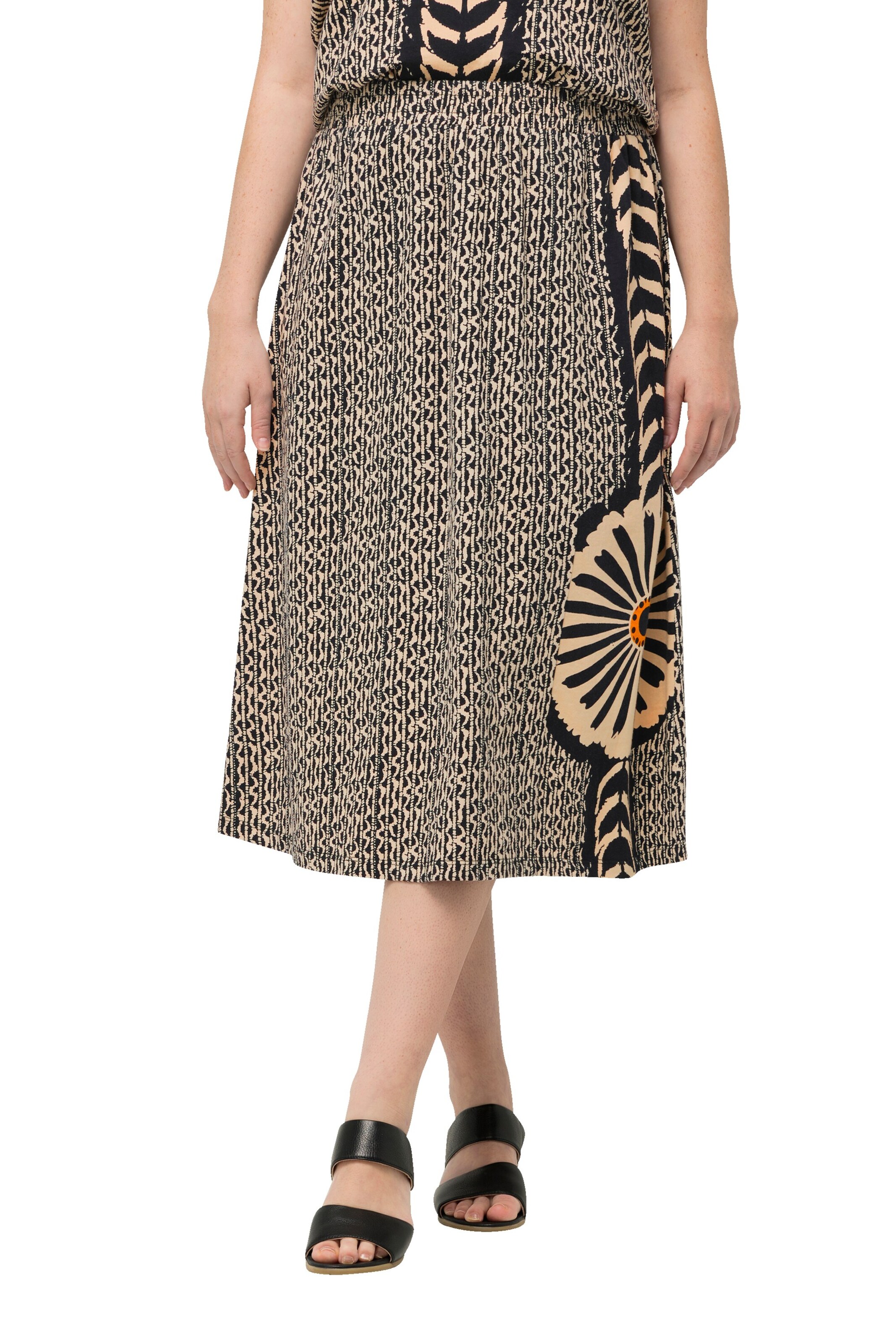 Ulla Popken Rok in Beige: voorkant