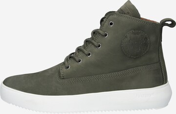 BLACKSTONE - Sapatilhas altas 'Aspen YG25' em verde: frente
