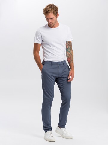Cross Jeans Tapered Chino Pants in Blue