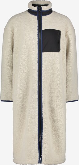 Cartoon Longjacke mit Plüsch in weiß, Produktansicht