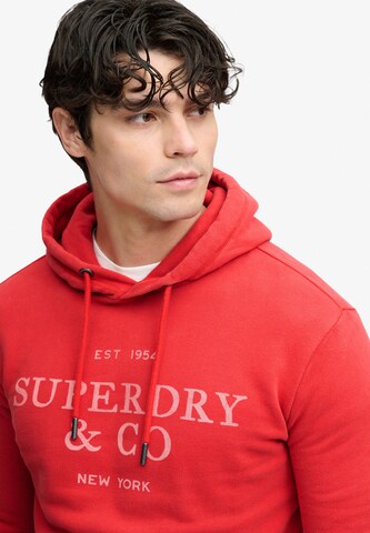 Superdry & Co Sweatshirt '1954 Company' in Rood