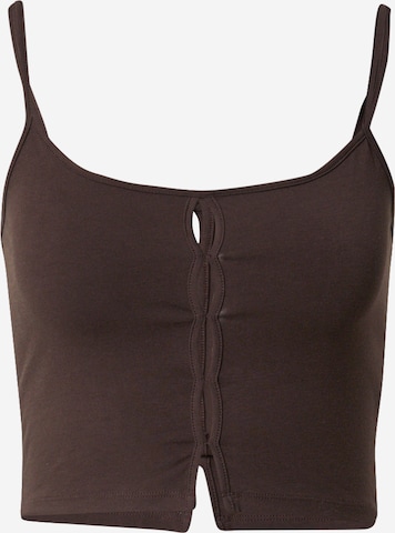 WEEKDAY Top 'Nicole' in Bruin: voorkant