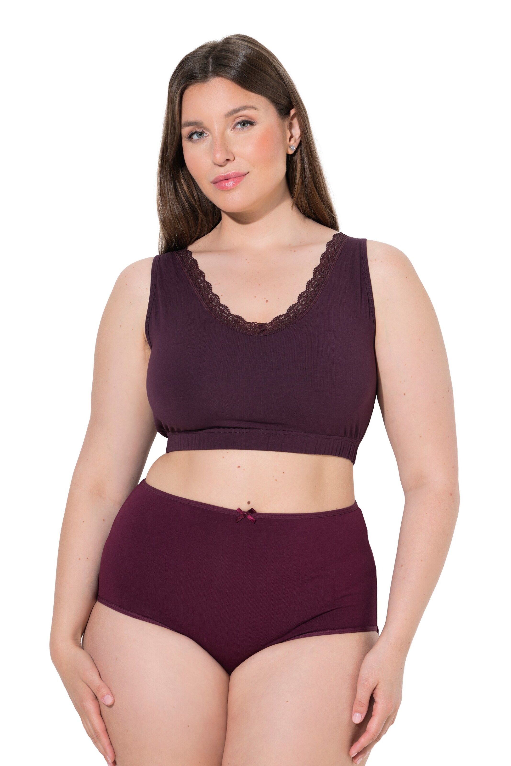 Ulla Popken T-shirt Bra in Brown: front