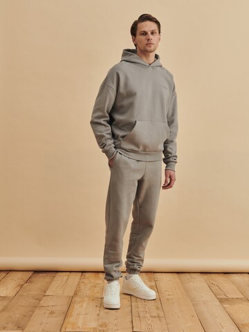 DAN FOX APPAREL Sweatshirt 'Sebastian' in Grau