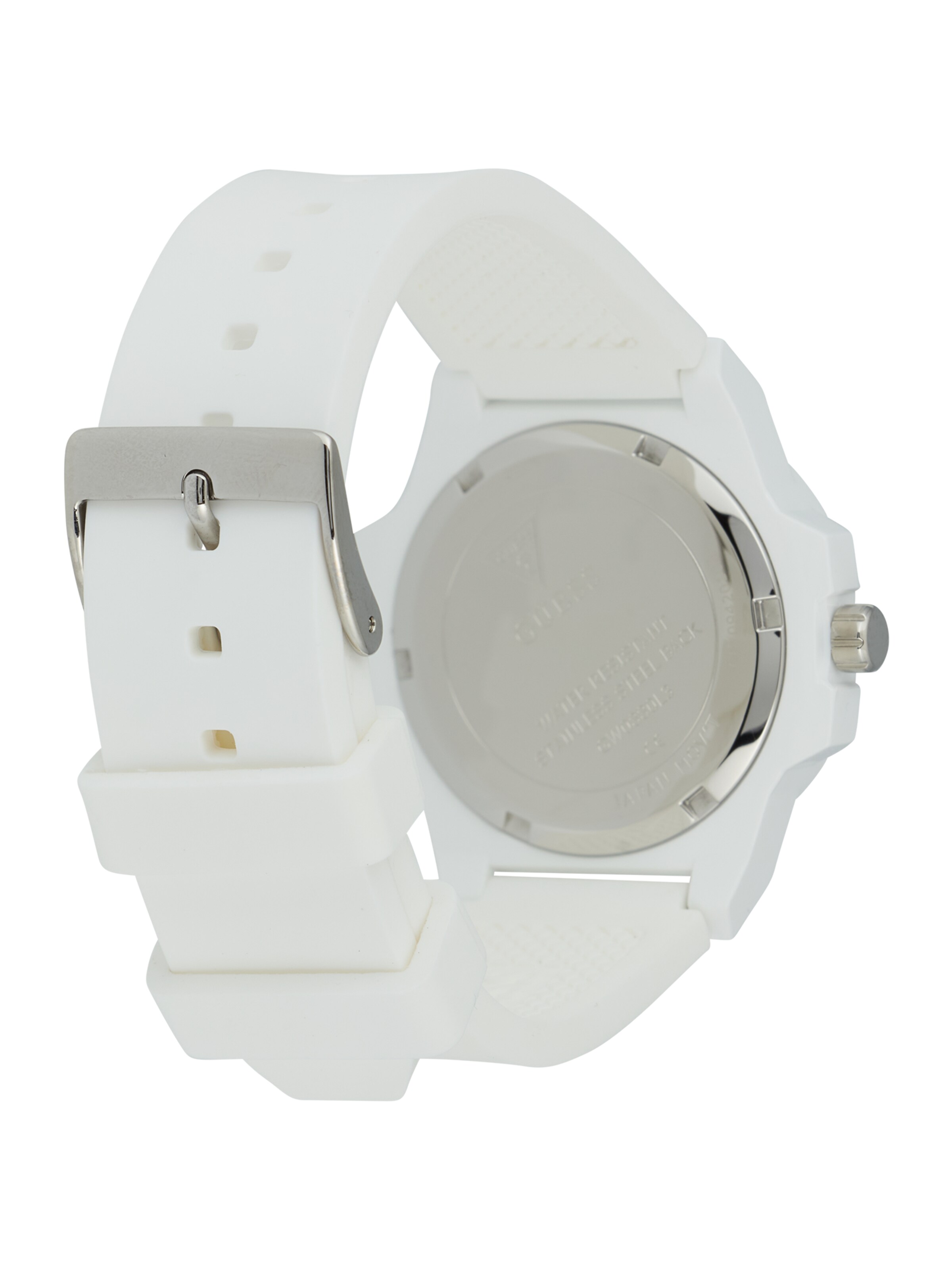 Ceas analogic de la GUESS pe alb